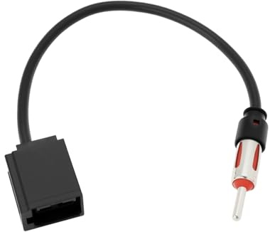 YINETTECH 1pc Auto Radio Antennenadapter ISO Antenne Verlängerung Stereo Kompatibel mit Volvo S40 S60 S70 S80 V70 XC70 V40 Antenne Schwarz
