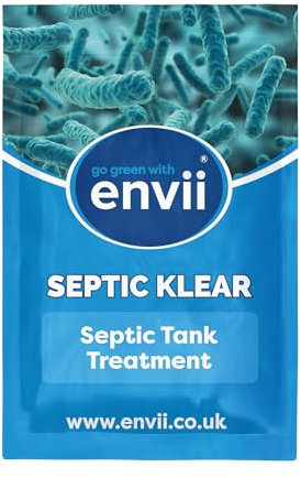 envii Septic Klear – Attivatore Trattamento e Pulizia Batteri per Fossa Biologica – Enzimi per Fosse Biologiche (6 Pastiglie)