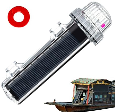 Luz de señal marina, luz intermitente marina - Luz de señal marina, luz de baliza de red con energía solar, lámpara de señal marina, luz de señal LED para barco, lámpara de detección de control de
