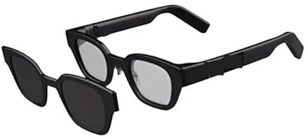 VEKELETE Gafas de Realidad Aumentada Inteligentes Gafas con Asistente de Inteligencia Artificial inalámbricas Música/Llamada/Traducción/Teleprompter/Navegación/Audio Bluetooth(2)