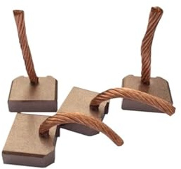 Kit de repuesto de 4 escobillas de carbón de cobre for motor de arranque de coche FT-128 J458 (8 x 25 x 21 mm)