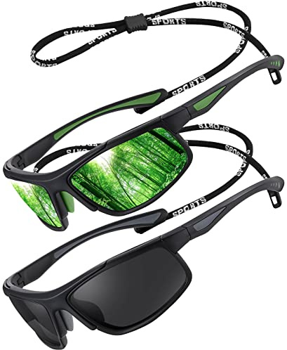Perfectmiaoxuan Polarisierte Sonnenbrille Herren Damen für Radfahren Fahren Angeln Klettern Sommer Sportarten Leichtgewicht Urlaub Reisen Sonnen brille UV400-Schutz