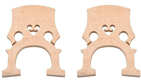 Lioggyet 2 x professionelle Cello-Brücke für Cello in Größe 4/4 aus exquisitem Ahorn