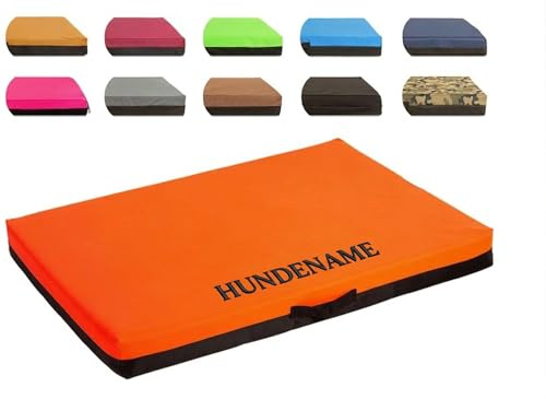COOL PET Anpassbare Premium-Orthopädische VISCO-Memory-Foam Hundematratze mit wasserabweisendem Oxford D600 Bezug – abnehmbar, maschinenwaschbar und personalisiert (individuelle Größe, Name & Farbe)
