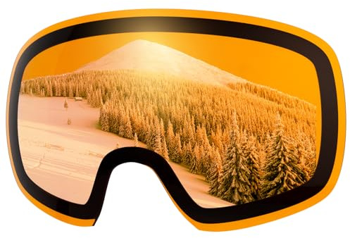 GlaRid Magnetische Skibrille für Brillenträger Herren Damen, OTG | Magnet Schneebrille & Snowboardbrille mit 100% UV-Schutz, Schneller Scheibenwechsel, Ideal für Skifahren & Wintersport