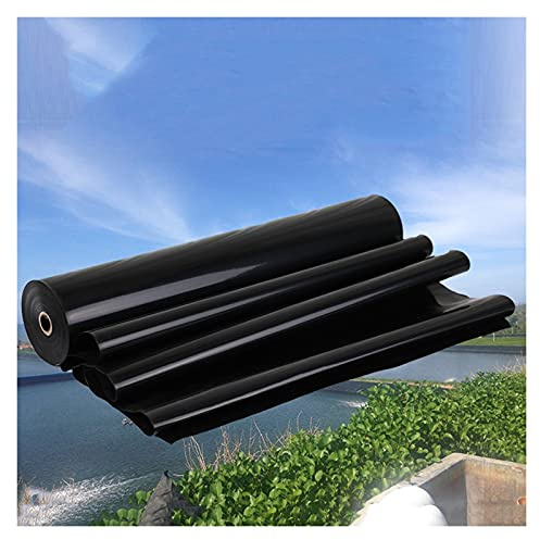 LWJQRSP Pond Liners, Preformed Pond Liner Cloth Waterproof Tarpaulin Cover Sheet Tear-Resistant Anti-Seepage Pond Liner Underlay, 0.22mm Thick (6x4m/19.68x13.12ft)