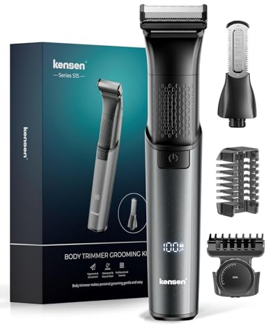 Kensen Ball Body Hair Trimmer Men, Manscap 2-in-1 Electric Body Shaver