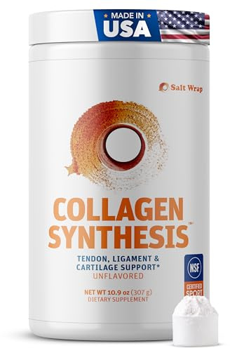 SaltWrap Collagen Synthesis - Collagen Peptides for Joints with Fortigel, Tendoforte, Best Collagen Powder for Tendons, Ligaments, and Cartilage Recovery and Repair, NSF Certified for Sport