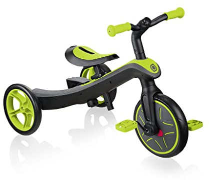 Globber Dreirad Explorer 2 in 1 blau grün, einheitsgröße