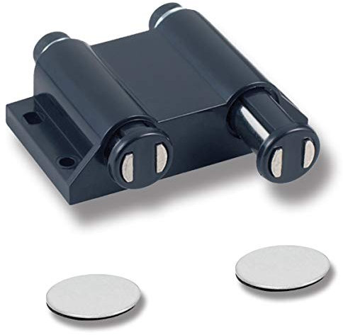 Push-to-Open Doppel-Türöffner für 2 Türen, Tür Druckschnäpper Touch-Latch, Möbel-Schnäpper mit selbstkleben Gegenplatten