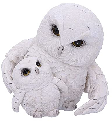 Nemesis Now Feathered Guide Figur Eule 13,5 cm, Weiß