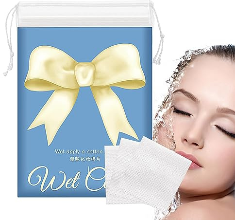 coton pour toner visage | 200 tampons démaquillants | Tampons hydratants pour le maquillage du visage, coton non pelucheux pour les ongles, les yeux, le maquillage du Sysdisen