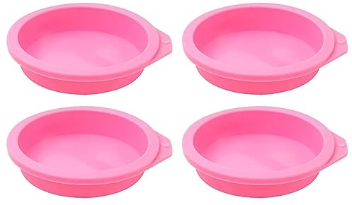 Qutsvosh 4 piezas de freidora de aire de silicona para tapas de magdalenas, tostadas, accesorios antiadherentes para freidora de aire
