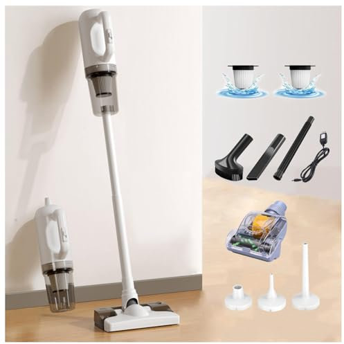 MeLtor Aspirateur Balai Laveur sans Fil 5 en 1 Compact - Léger, 35Min Autonomie, Aspirateur Balai Laveur sans Fil pour Sol Dur Tapis Poils d'animaux Voiture