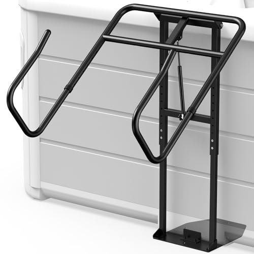 Sollevatore idraulico per vasca idromassaggio, con bracci a U regolabili, per vasca idromassaggio, nero