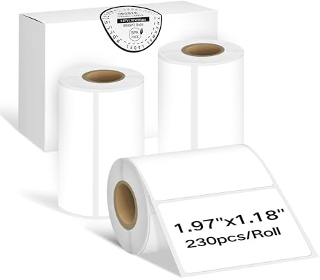 ORGSTA Etiketten Selbstklebend Klebeetiketten Aufkleber für T003 | Weib 50x30mm 230pcs/rolle, 3 rollen Beschriften Beschriftungsetiketten Selbstklebende Sticker Labels