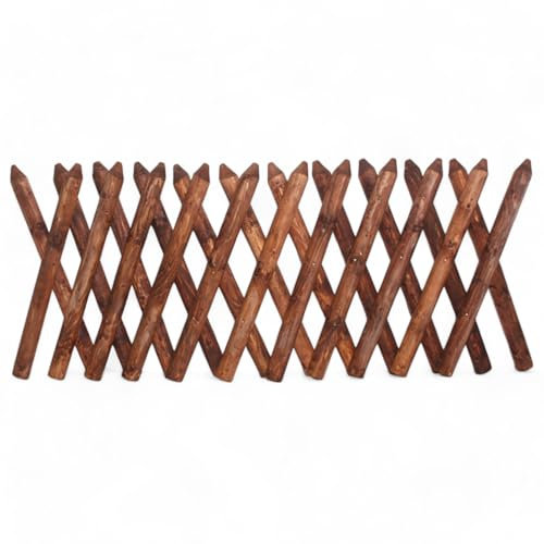 Jägerzaun aus Nadelholz | Scherenzaun Kiefer KDI-imprägniert | vormontierte Holzzaunelemente 80 cm Höhe | langlebiger & stabiler Holzzaun | für Garten, Grundstück & Vorgarten | aus dem Sauerland