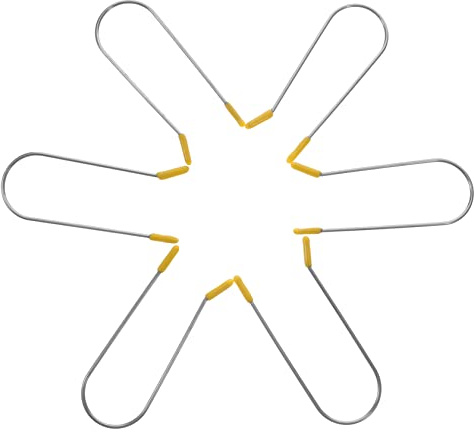 OSOLADY 16 Stück Edelstahl Lockenwicklerclips für Heißwickler Robust und Komfortabel nicht Deformierend für Haare und Lockenstyling zu Hause