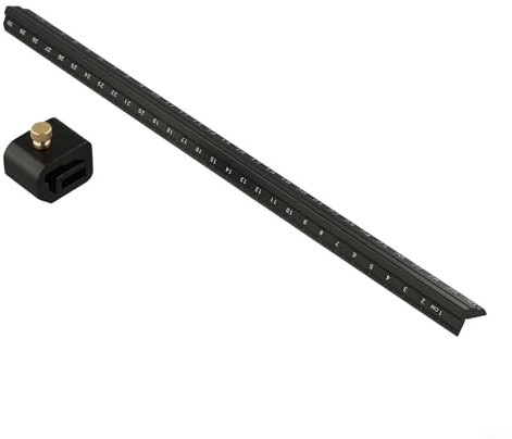 Modificabile in calibro di marcatura per la lavorazione del legno con doppia scala tipo L Cm e alluminio e lega di profondità pollici righello di misurazione (metrico)