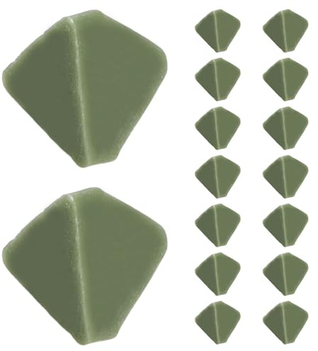 Baluue Materiale Abrasivo in Resina Ceramizzante Verde per Lucidatura Precisa Forma Triangolare da 500g, Accessori per Macchina Vibrante nel Settore della Gioielleria