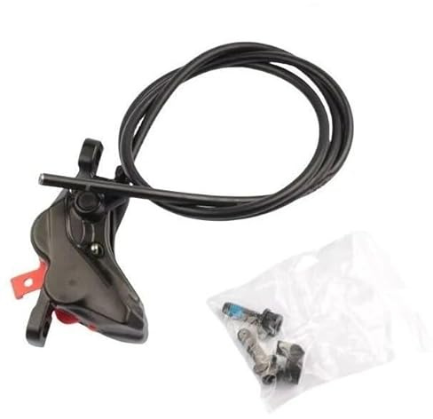 BR-MT420 Bromsok Med Bromsslang 850mm 1600mm Med D02S Bromsbelägg För MTB Mountain Bike 4 Pistions cyklar bakbromstrumma(850MM)