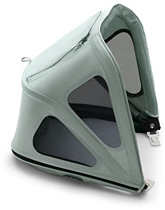 Capota Bugaboo Bee ventilada, extensible para una protección adicional y una protección solar óptima, repelente al agua, compatible con todos los carritos Bugaboo Bee, Pine Green