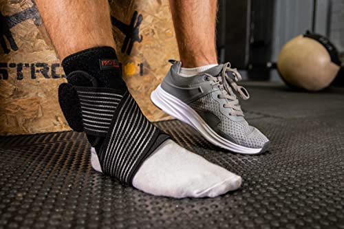 PRO 11 WELLBEING Double Pull Ankle Brace support for Achilles tendonitis, Plantar Fasciitis, Tendon Bandage and Compression wrap sleeve