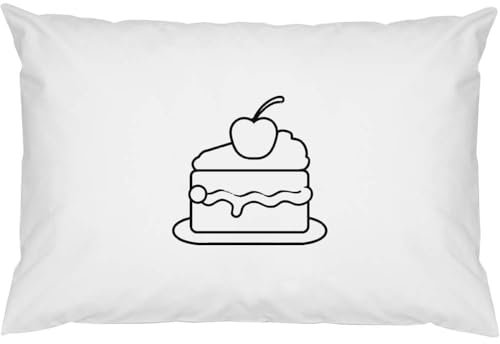 2 x 'Cherry Cake Slice' Cotton Pillow Cases (PW00034319)