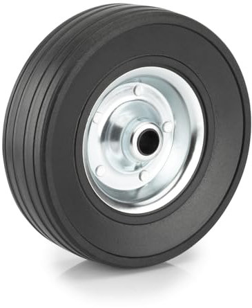 Vollgummirad 220x65mm für Anhänger Stützrad, Metallfelge FKSTrailer