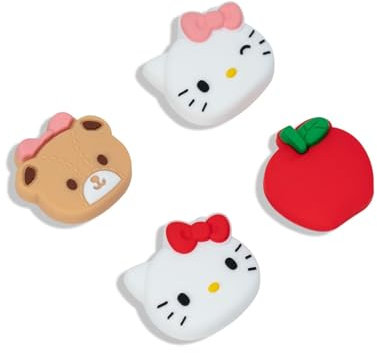 Kuitmor Lindas tapas de silicona para el pulgar para joystick, funda Joy Con compatible con Switch/OLED/Switch Lite, 4 unidades, gato