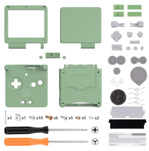 IPS Ready Upgraded eXtremeRate Matcha Green Custom Replacement Housing Shell for Gameboy Advance SP GBA SP – Compatible with Both IPS & Standard LCD – Console & Screen NOT Included