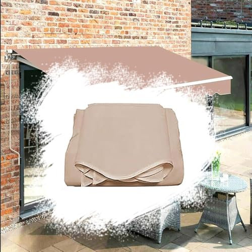 Tessuto di ricambio per tenda da patio per tenda a morsetto retrattile, copertura in poliestere resistente, per porte finestre, mercato e tenda da sole (antracite, 200 x 150 cm)
