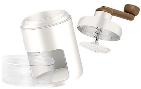 Alipis Portable Ice Crusher for Home Manual Ice Machine Easy to Use Hand Crank Ice Maker for Cold Drinks Desserts