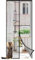 Sekey Mosquitera Magnética Poliéster Reforzado Resistente a Garras de Gato 200x220cm - Anti-Insectos Adhesiva para Balcón, Terraza, Sótano, Negro