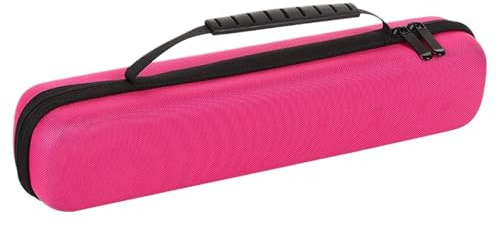 Flötenetui, schützende Reiseetuis für Musikinstrumente, stoßfest, wasserdicht, Tasche mit Reißverschluss, Heimzubehör für Lockenstab, Glätteisen, Styler, Reisen und den täglichen Gebrauch, 35 x 8 x 5