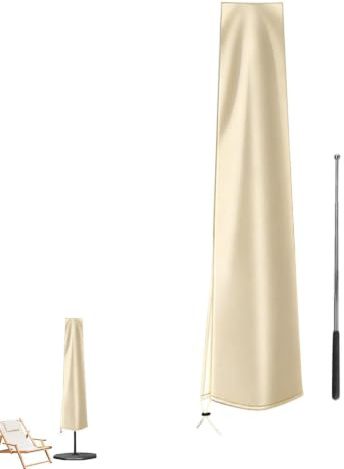 Fundas para sombrilla de patio, impermeable, resistente al viento, cubierta de sombrilla para exteriores, para patio, jardín, terraza, piscina, muebles, , playa