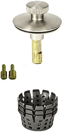 PF WaterWorks PF0951-BN Universal Lift n Turn, (Twist Close) Bath Tub/Bathtub Drain Stopper Includes 3/8 and 5/16 Fittings