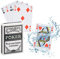 Relaxdays Profi Pokerkarten aus Kunststoff, wasserabweisendes Kartenspiel, strapazierfähig, 54 Karten, Pokerset, weiß
