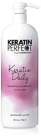 Keratin Perfect Daily Smoothing Conditioner - Salon Level Treatment for Women - Best Conditioning Formula for Frizzy, Dull Mane - Keratin Treatment Not Necessary - Ideal for All Hair Types - 946 ml