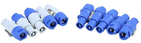 Jevina 10 Teile/Los Nac3Fca Speakon Stecker 3 Pin Powercon Stecker 20A 250 V Ac Power Verbinder Blau und
