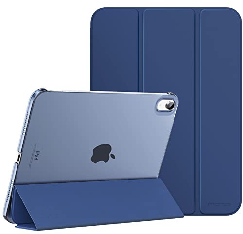 MoKo Cover Custodia iPad (A16) 11a Generazione 2025 /iPad 10a Generazione 2022, Cover Custodia Protettiva per Supporto Ultrasottile con Copertura Posteriore Traslucida in PC Rigido, Blu Marino