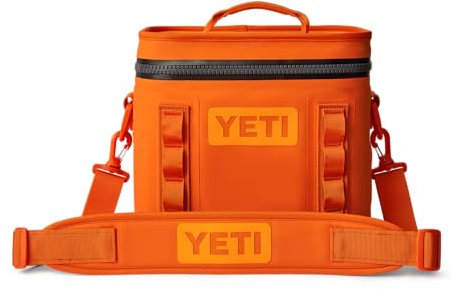 YETI Hopper Flip 8, Kühltasche, Orange, King Crab, 12 cups, Wasserfest, COLDCELL-Isolierung, HYDROLOK-Reißverschluss, DRYHIDE-Hülle, Große Öffnung, Ideal für Wandern