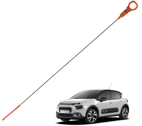 GVSS Jauge à Huile pour PSA 1.6 HDI 1174E6 1174G2, Compatible avec Citroën Berlingo Jumpy C2 C3 C4 C5 et avec Peugeot 1007 206 207 307 308 3008 407 508 5008 Partner Expert