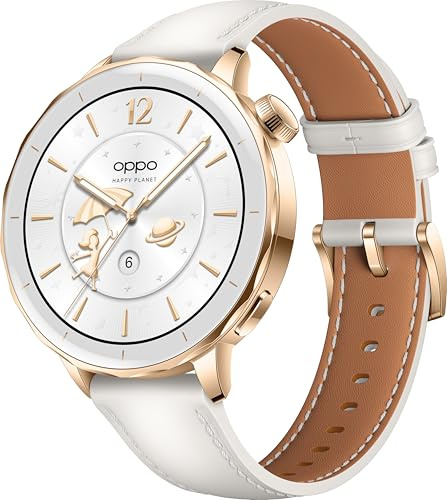 Oppo Watch X2 Mini Smartwatch mit AMOLED-Display, 3,32 cm (1,32 Zoll), bis zu 7 Tage Akkulaufzeit, GPS, Wear OS by Google, Zahlungen mit Google Wallet, wasserdicht bis 5 ATM, 100+ Sportmodi – Glimmer