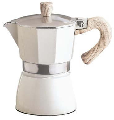 SOLUSTRE Caffettiera Manico Antiscottatura Ergonomico Macchina da Portatile per Preparazione Manuale Versamento Liscio e