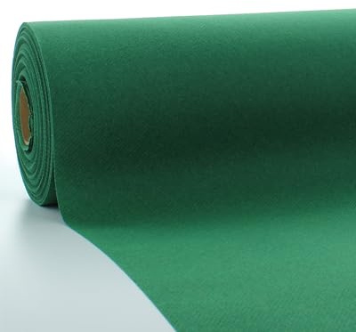 Sovie HORECA Linclass Airlaid Tischdeckenrolle Dunkelgrün - Tischdecke 118cm x 25m - Einfarbige Papiertischdecke Rolle - Ideal für Party & Hochzeit