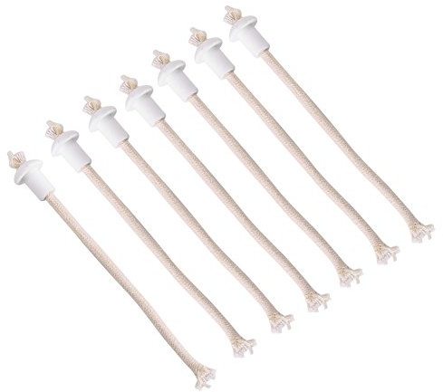 Aeloa Öl Docht-7Pcs Keramik Docht hitzebeständige Kerosin Docht Fackel Weinflasche Öl Kerze Lampe Glasfaser