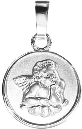 JEVELION Schutz-Engel-Anhänger Silber-Anhänger 925 Sterling Silber für Damen, Herren und Kinder als Kettenanhänger + Schmuck-Etui