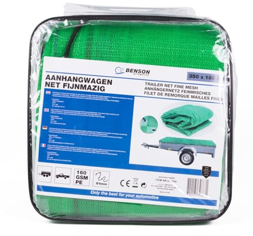 Anhängernetz feinmaschig mit Gummizug Containernetz Ladungssicherung 350x180 cm