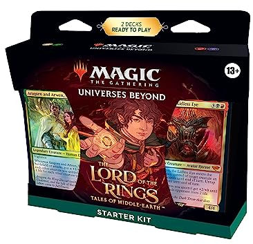 Magic: The Gathering Der Herr der Ringe: Geschichten aus Mittelerde Einsteigerpaket – 2 spielfertigen Decks + 2 Codes, um online zu spielen (Fantasy-Kartenspiel für 2 Spieler) (Englische Version)